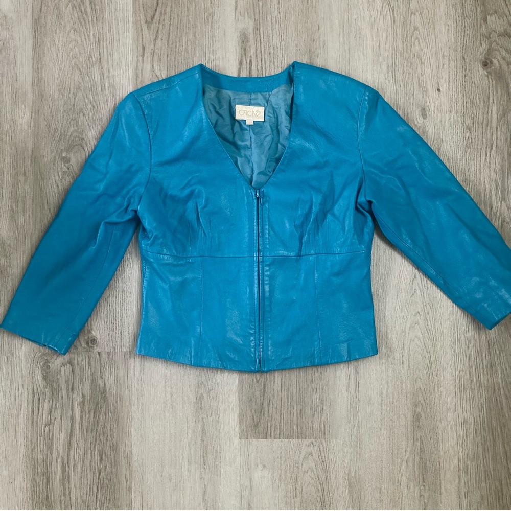 Vintage Cache Leather Jacket - image 3